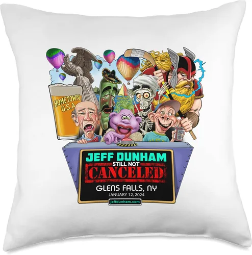 Vista 5 de Jeff Dunham Glens Falls, NY (2024) Almohada de tiro