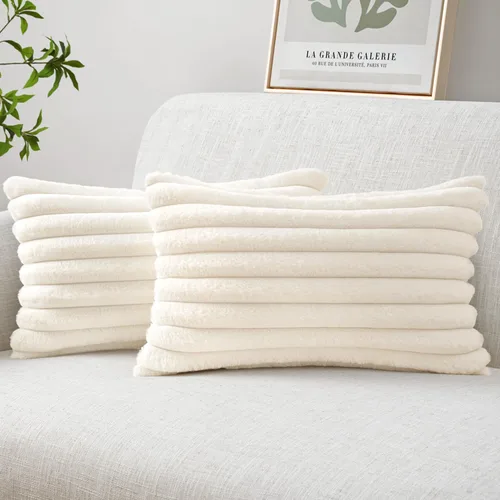 Vista 19 de MIULEE - Juego de 2 fundas de cojín decorativas de piel sintética de 18 x 18 pulgadas, arte moderno francés para el hogar, almohadas suaves