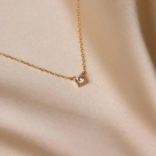 Vista 2 de Juego de collar de oro en capas para mujer, collar de espiga para mujer, delicado collar de cadena de serpiente plana en capas, gargantilla de oro