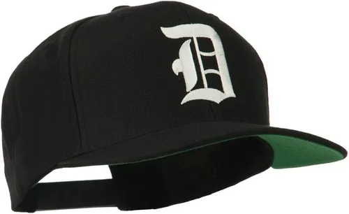 Vista 5 de e4Hats Gran gorra bordada inglesa antigua D Negro