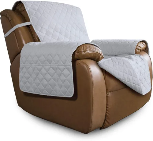 Vista 303 de Easy-Going - Funda reversible para sofá, resistente al agua, con varillas de espuma y correas elásticas, protector de muebles para mascotas y perros