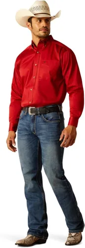 Vista 16 de Ariat Camisa de sarga con logotipo del equipo para hombre