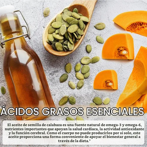 Vista 6 de ITSDAWN Cápsulas de aceite de semilla de calabaza, extracto de semilla de calabaza 2 en 1, 300 cápsulas blandas, apoya el crecimiento del cabello