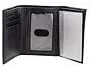 Vista 2 de Billetera triple RFID de piel Stafford para hombre, color negro, Negro