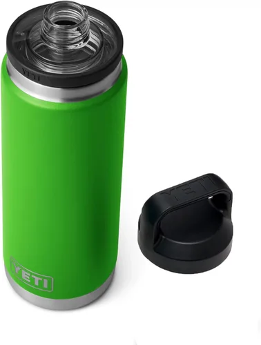 Vista 31 de YETI Rambler - Botella de acero inoxidable, hermética, con aislamiento al vacío y tapa chug, 26 onzas, color amarillo alpino Alpine Amarillo