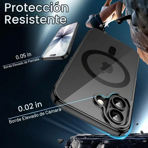 Vista 5 de JETech Funda magnética para iPhone 17, color negro