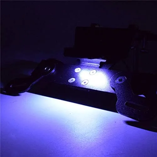 Vista 2 de Soporte de matrícula para guardabarros trasero, marco de matrícula con luz LED para Yamaha XJ6/DIVERSION/F XJ6N XJ6F XJ6S FZ6R FZ-6R 2009 2010 2011