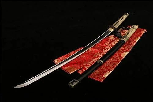Vista 4 de 41' 1095 arcilla de acero de carbono templó japonesa samurai Katana Full Tang Sharp