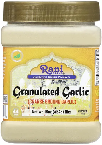 Vista 10 de Ajo granulado Rani (ajo molido grueso) 400 onzas (25 libras) caja a granel de 25.0 lbs ~ Todo natural Apto para gluten Vegano Sin OMG Kosher