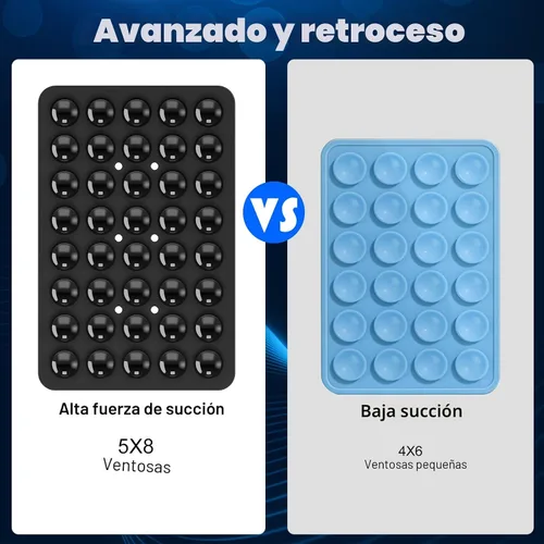 Vista 5 de Soporte de teléfono con succión de silicona de doble cara, accesorio de silicona para iPhone y Android, soporte para teléfono de ducha con espejo