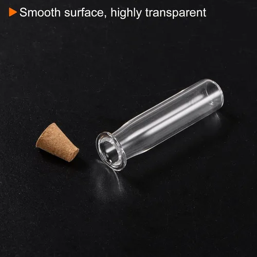Vista 5 de HARFINGTON 20 mini botellas de vidrio con tapones de corcho, frascos de vidrio pequeños en forma de botella, pequeños frascos de vidrio