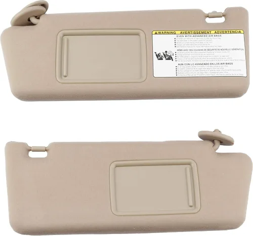 Vista 7 de Dasbecan - Visera solar para el lado izquierdo del conductor compatible con Toyota Tacoma 2005, 2006, 2007, 2008, 2009, 2010, 2011, 2012, 2013 Beige