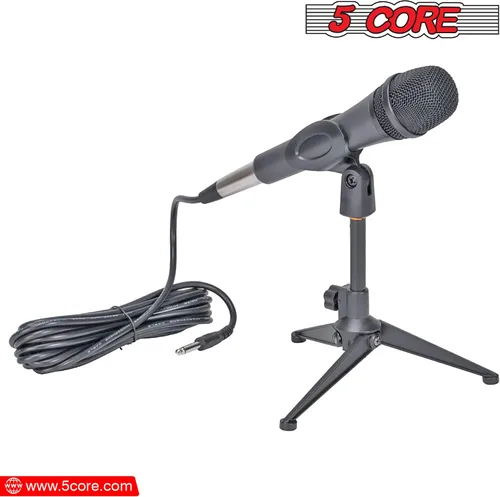 Vista 2 de 5 Core Microphone Mic Clip Holder for Mic Stand Universal Adjustable with 5/8" Male to 3/8" Female Screw Adapter Suitable for Handheld Microphones