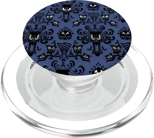 Vista 9 de Spooky papel pintado pop Socket Halloween – popsockets agarre y soporte para teléfonos y tabletas, Negro