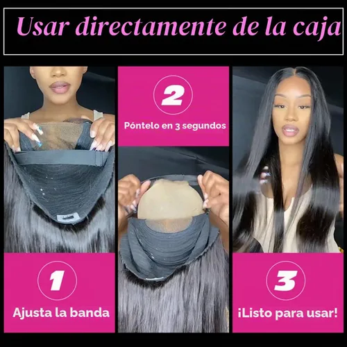 Vista 7 de ISEE HAIR Peluca de Encaje Frontal HD Wear & Go Sin Pegamento, Peluca de Encaje Brasileña de Ondas Corporales para Mujeres, Sin Pegamento, 5x7 Body