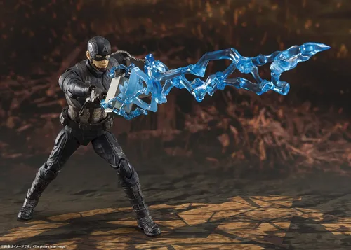 Vista 9 de TAMASHII NATIONS - Avengers: Endgame - Capitán América - Edición de batalla final -, Figura de acción de Bandai Spirits S.H. Figuarts