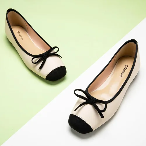 Vista 2 de C.Paravano Zapatos planos para mujer Zapatos planos para mujer Zapatos planos Zapatos elegantes para mujer Zapatos planos de punta redonda