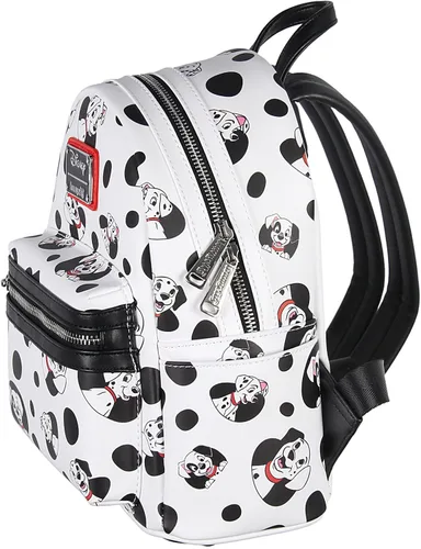 Vista 2 de Loungefly Disney 101 Dálmatas Spots and Pups Lucky Penny Patch All lover Print Mini Mochila BlancoNegro Mochila de día