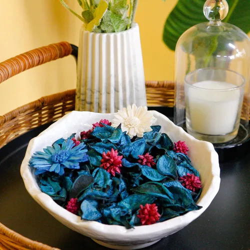 Vista 2 de Bolsas de popurrí de verano, relleno decorativo con aroma a océano, 2 Océano azul