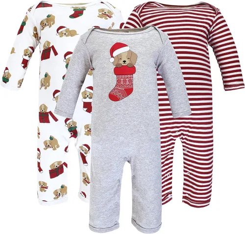Vista 38 de Hudson Baby - Overol unisex de algodón para bebé Manzana