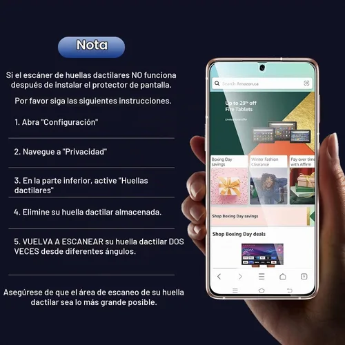 Vista 7 de UniqueMe [Paquete de 2+2] Compatible con Samsung S21, protector de pantalla de privacidad de vidrio templado y protector de lente de cámara Negro