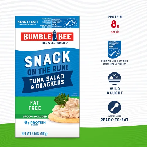 Vista 2 de Ensalada de atún Bumble Bee con galletas saladas - Sin grasa - 3.5 oz (Paquete de 3)