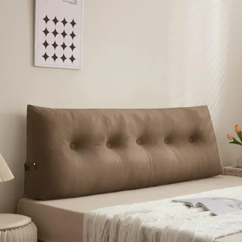 Vista 14 de Almohada triangular grande para cabecero de cama individual XL, almohada de cuña para cabecero de cama, color verde aguamarina, 39 x 4.7 x 15.7