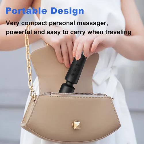 Vista 2 de Personal Massager, Micro Wireless Massager, Powerful Combination of Functions, Waterproof and Portable, Suitable for Neck, Leg and Hand Pain, Deep