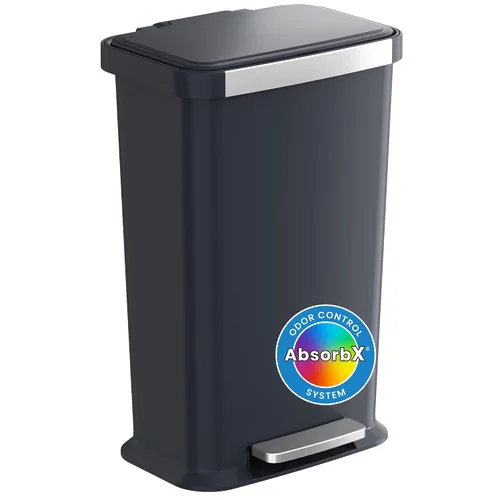 Vista 12 de iTouchless SoftStep 2.0 - Cubo de basura de cocina de 20 galones con absorbente de olores AbsorbX, cubo de basura grande de acero inoxidable