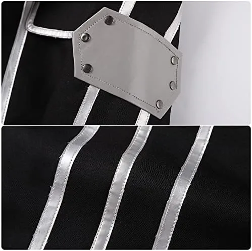 Vista 7 de Disfraz de anime Sword Art Online SAO Anime Kazuto Kirigaya Kirito Cosplay