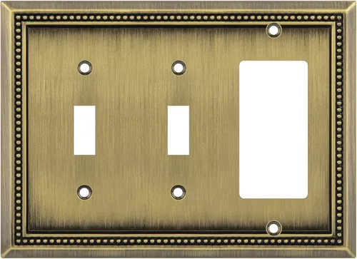 Vista 116 de Henne Bery Sunken Pearls Placa de Pared Decorativa de Servicio Pesado Placa de Interruptor Cubierta de Tomacorriente