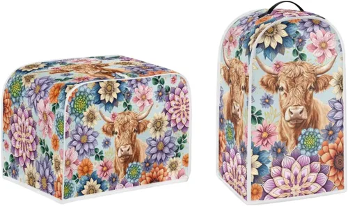 Vista 40 de Talayituse Cubierta de licuadora de tortuga de playa con estampado de corazón de estrella de mar, 2 piezas, fundas para cafetera, fundas para Playa