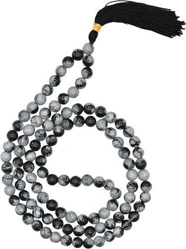 Vista 102 de Collar y Pulsera de Cuentas de Oración Japa Mala de Amazing Gemstone, 108 Cuentas para Meditación turquesa (African Turquoise)