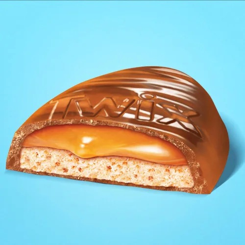Vista 3 de TWIX Huevos de Pascua Caramelo Chocolate Caramelo Paquete múltiple, 6.36 onzas, 6