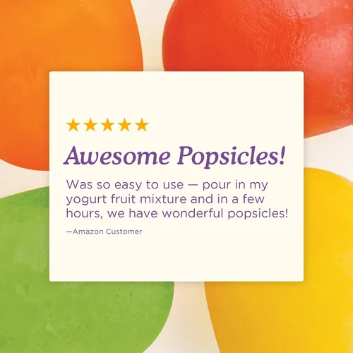 Vista 6 de Zoku Slow Pop moldes, M, Round Pops