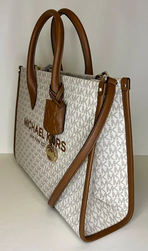Vista 7 de Michael Kors Mirella MD EW - Bolsa de mano con logotipo grande continental y gancho para bolso