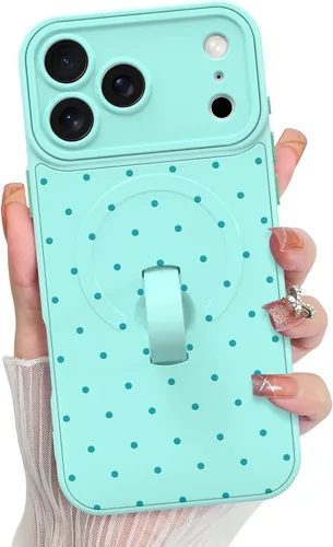 Vista 50 de KANGHAR Compatible con iPhone 17 Pro Case Spot Pattern - Negro Mancha rosada negra