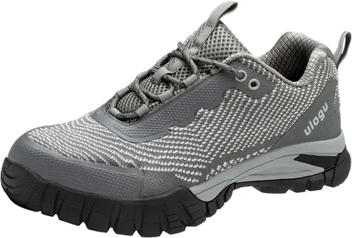 Vista 17 de ulogu Zapatos de senderismo impermeables para hombres y mujeres, cómodos, ligeros, antideslizantes, para caminar todo el día, para trabajar y caminar