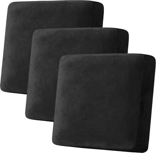 Vista 80 de H.VERSAILTEX Funda de cojín elástica de terciopelo para sofá, funda de cojín de felpa para cojines de silla, protector de muebles, cojín de asiento
