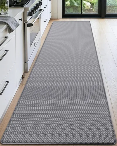 Vista 38 de DEXI Alfombrillas de Cocina Acolchadas Anti Fatiga, 17x59, Alfombra de Pasillo para Estar de Pie Impermeable, Espuma Viscoelástica Cómoda Acolchada