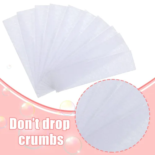 Vista 4 de Maitys Kit de tiras de cera pequeñas para cejas, papel de depilación, tiras faciales, almohadillas de depilación para mujeres y hombres, cejas