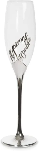 Vista 4 de Pavilion Gift Company Glorious Occasions: Matron of Honor Wedding Toast - Flauta de copa de champán, 8 onzas, color plateado