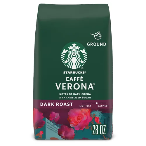 Vista 30 de Starbucks Café de tierra asado oscuro asado francés, bolsa de 28 onzas Café molido 100% arábigo; tostado francés tostado oscuro; 1 bolsa, 28 onzas