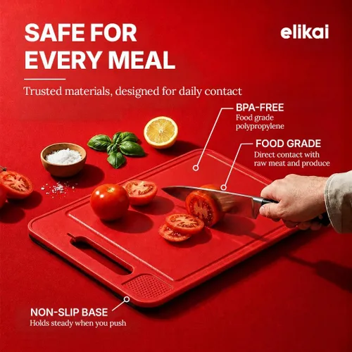 Vista 7 de ELIKAI Bandeja de descongelación 4 en 1 para carne congelada con tabla de cortar, placa de rallador de ajo y refinador de cuchillos, placa