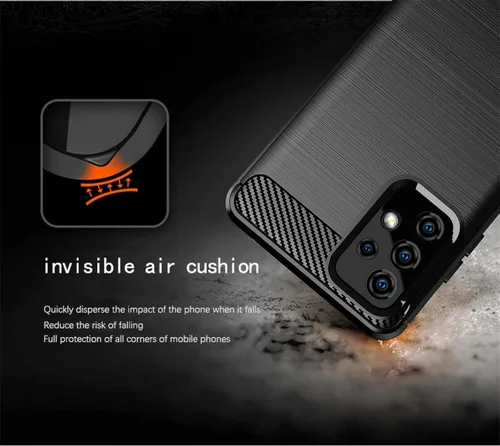 Vista 6 de Asuwish Funda compatible con Samsung Galaxy A52 5G/4G y protector de pantalla de vidrio templado, accesorios de celda, funda delgada de TPU suave