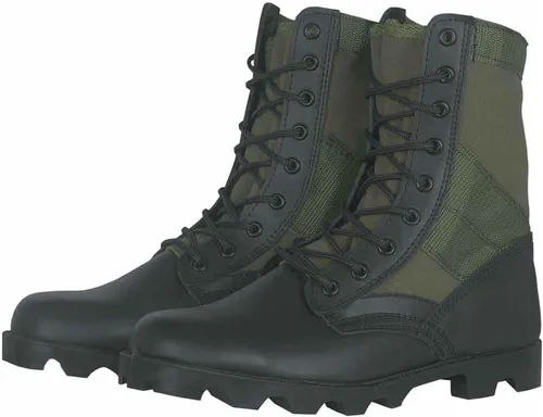 Vista 5 de FOX OUTDOOR PRODUCTS Botas de combate tácticas duraderas y cómodas de Vietnam Jungle para hombre con parte superior de cuero y algodón y vástago