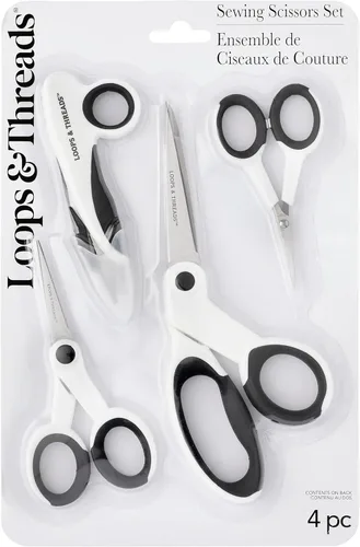 Vista 2 de 6 paquetes: 4 ct (24 en total) Tijeras de coser por Loops & Threads™