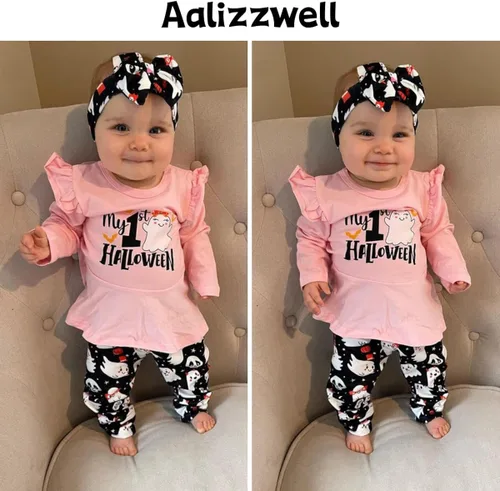 Vista 2 de Aalizzwell Traje de Navidad para bebés y niñas