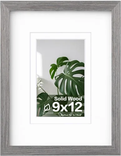 Vista 154 de Egofine - Portarretratos de 4 x 6 pulgadas, de madera maciza con plexiglás, para fotos de 3.5 x 5 con paspartú o de 4 x 6 sin paspartú, para colocar