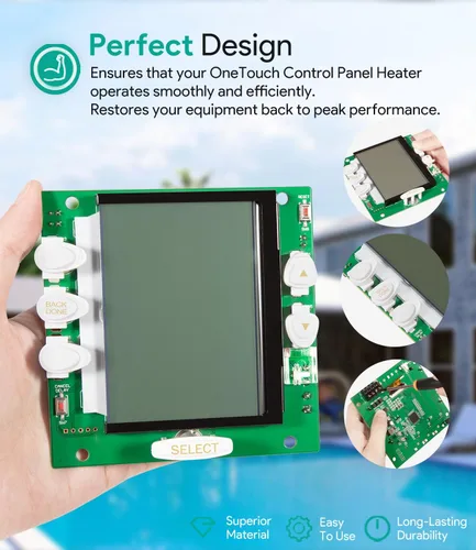Vista 6 de sixcow R0550700 Reemplazo del subconjunto de PCB para el sistema de control Jandy Aqualink RS OneTouch, pieza de repuesto del panel de control
